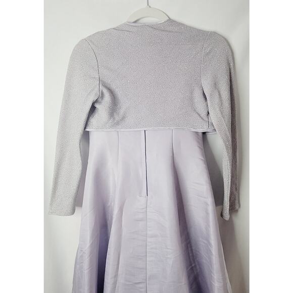 Jessica McClintock- Girl's formal Dress with Cardigan- Purple- size 10 - Picture 4 of 10